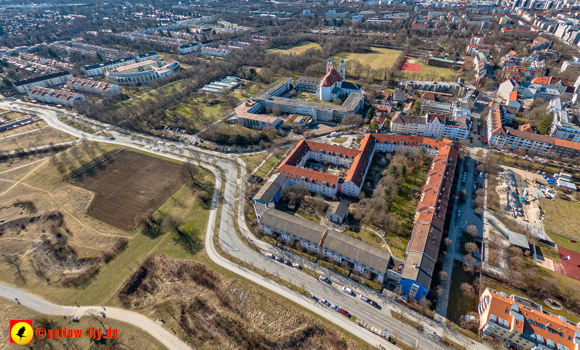 20.02.2023 - der Hachinger Bach zwischen Berg am Laim und Neuperlach